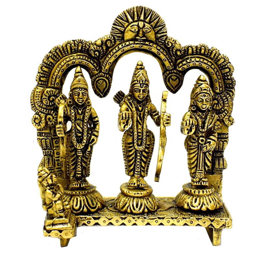 WIGANO Brass Metal Ram Darbar Idol